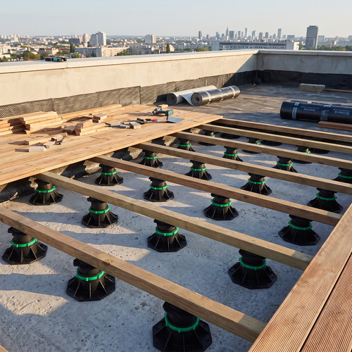Pack decking risers - of,