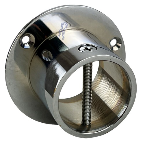 Polished chrome decking - polished, rope