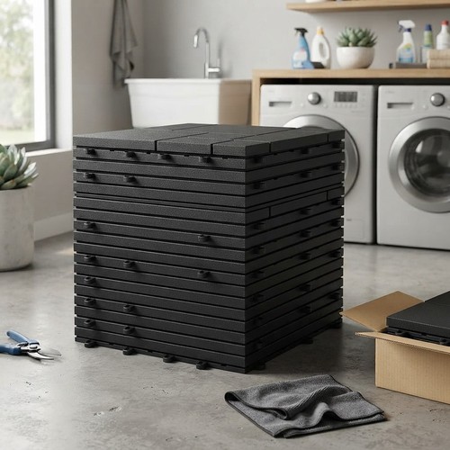 Versatile black interlocking - black,