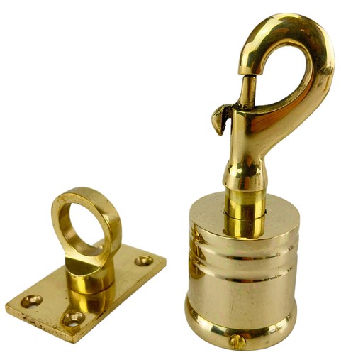 24mm polished brass clip hook - 24mm,