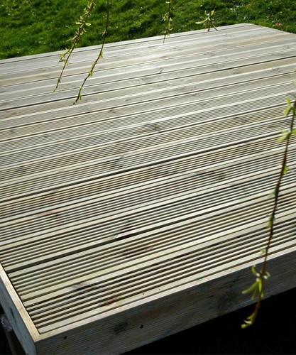 Garden timber decking kit 120 - timber,