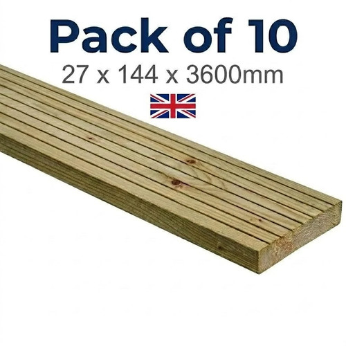 10x timber decking - 10x, 3.6m